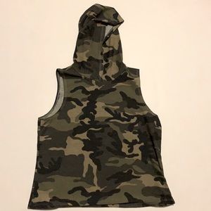 Girls Camo Tank Hoodie